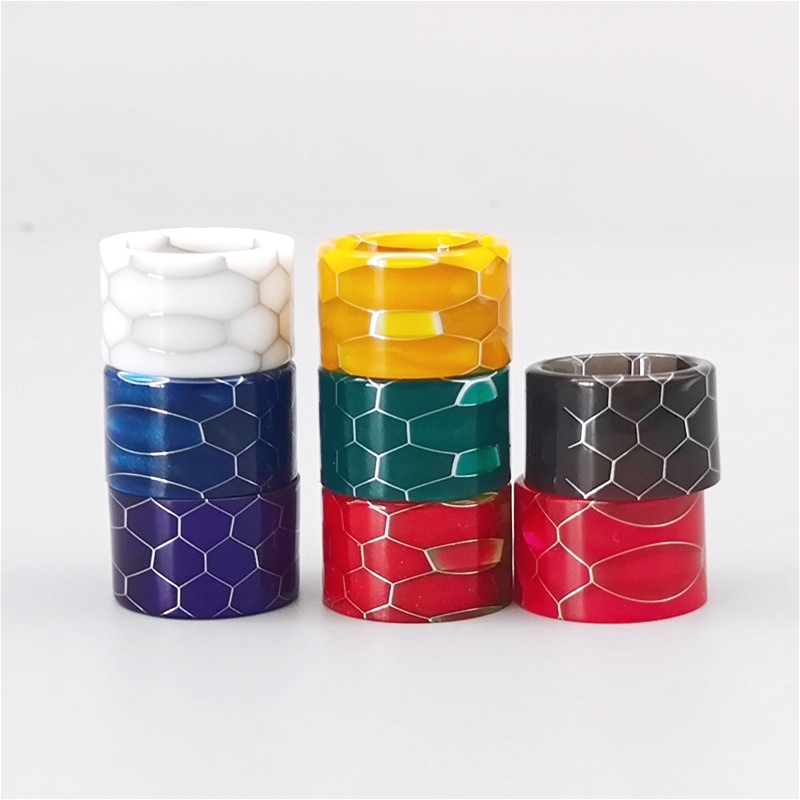 Drip Tip Resin - 1PC Snake Skin Resin Push-in Drip