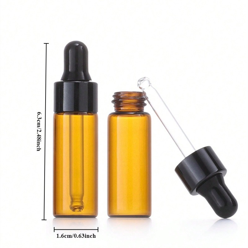 10pcs 5ml Amber Dropper Glass  - огляд і ціна Juice Bottle Dropper