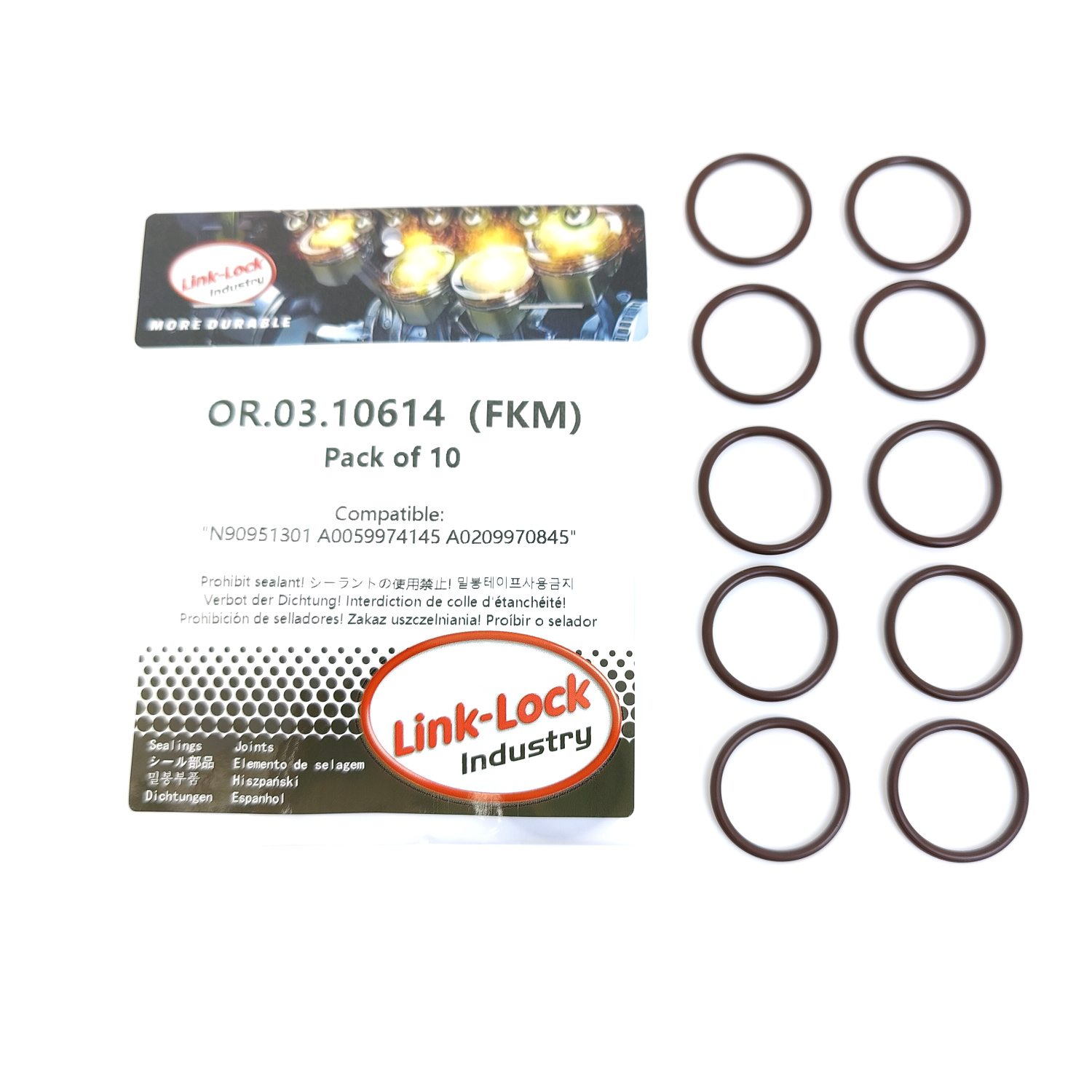 10PCS OR.03.10614 FKM Viton Se - огляд і ціна Tank O-Ring Seal