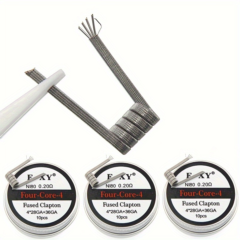 10pcs/box, Nichrome Fused Clap - огляд і ціна Coil Building Kit