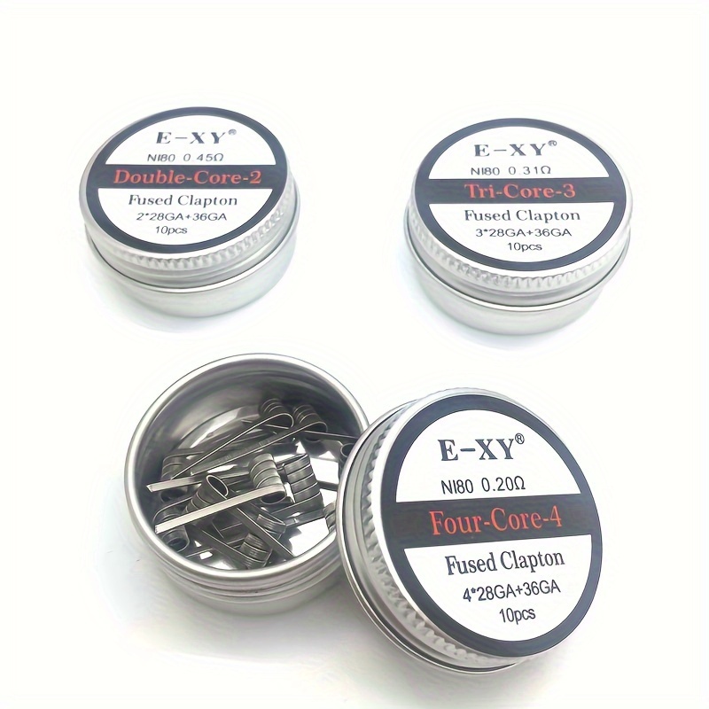 10pcs/box, Nichrome Fused Clap - огляд і ціна Coil Building Kit