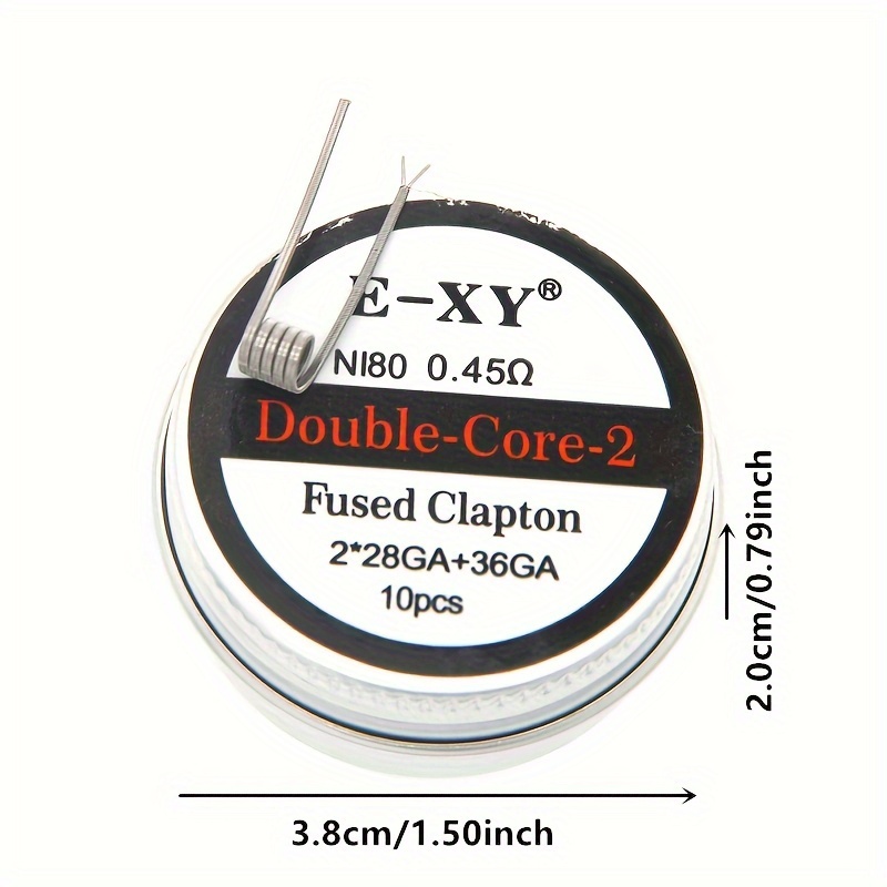 10pcs/box, Nichrome Fused Clap - огляд і ціна Coil Building Kit