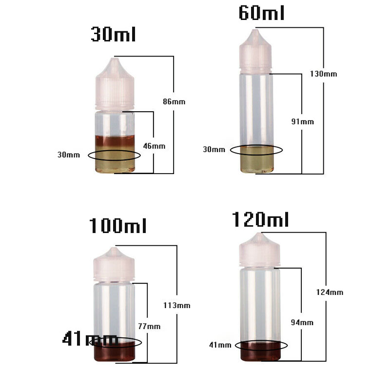 5pcs 30ml/60ml/100ml/120ml Pla - огляд і ціна Juice Bottle Dropper