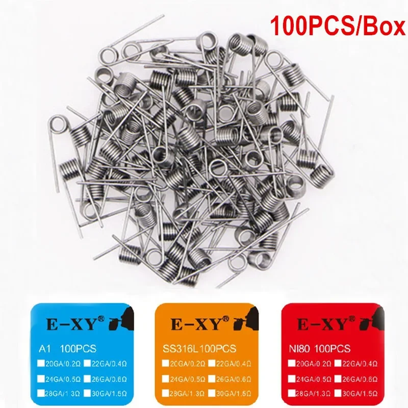 100PCS/BOX Prebuilt Coil Wire  - огляд і ціна Coil Building Kit