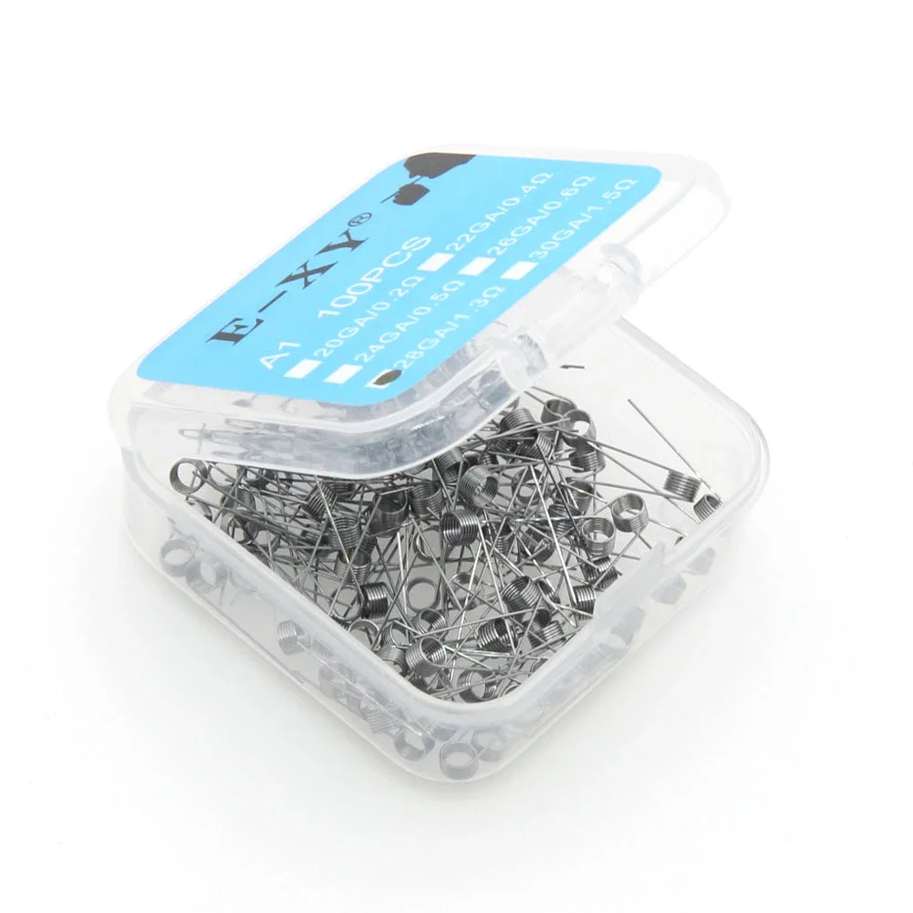 100PCS/BOX Prebuilt Coil Wire  - огляд і ціна Coil Building Kit