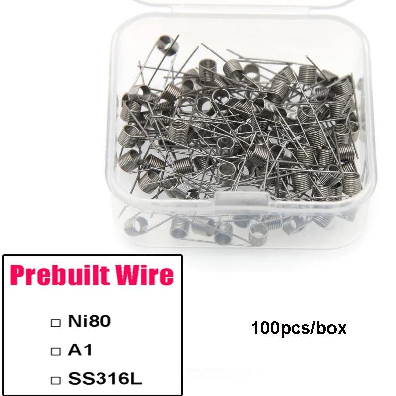 100PCS/BOX Prebuilt Coil Wire  - огляд і ціна Coil Building Kit