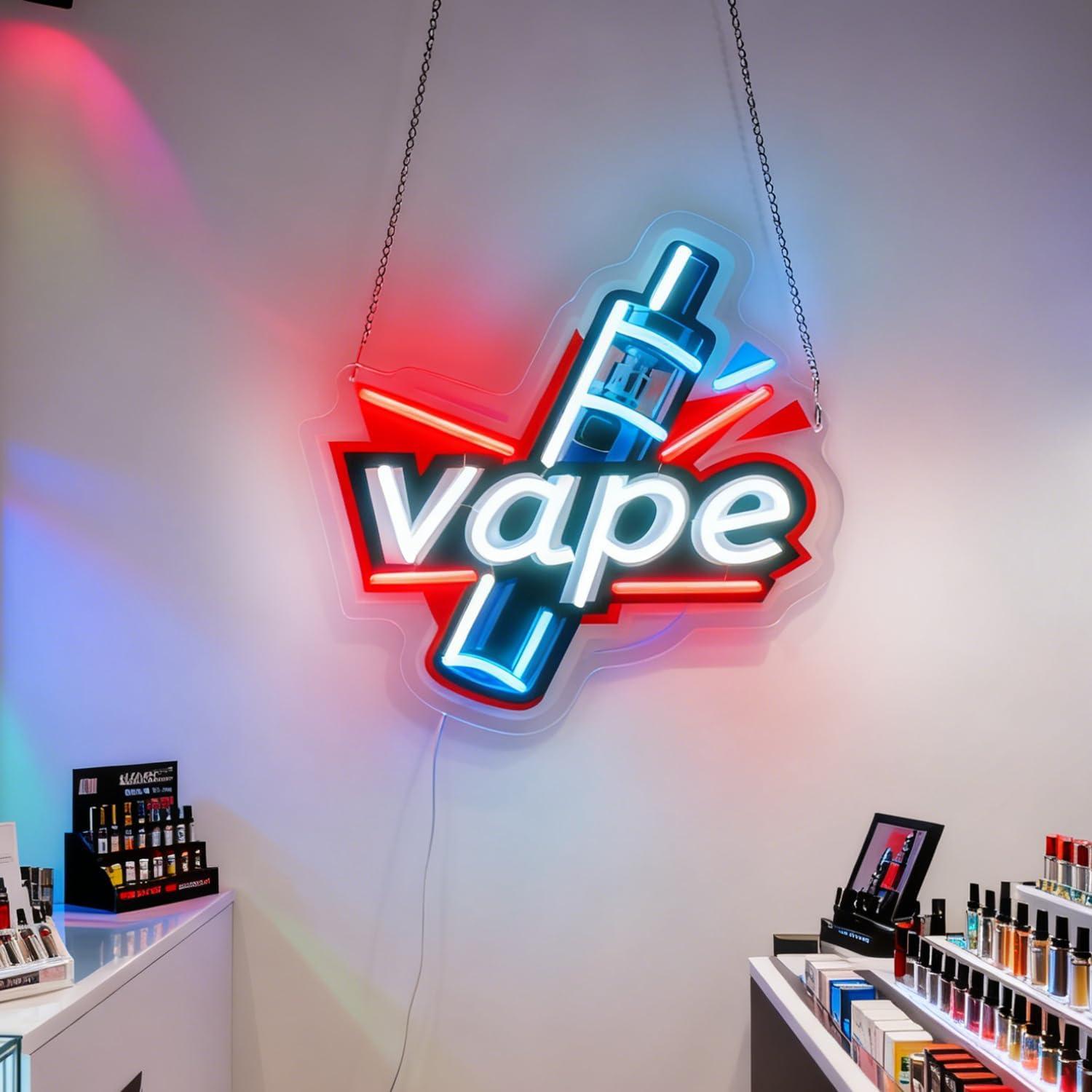 Vape Neon Sign USB Dimmable LE - огляд і ціна Vaping Store