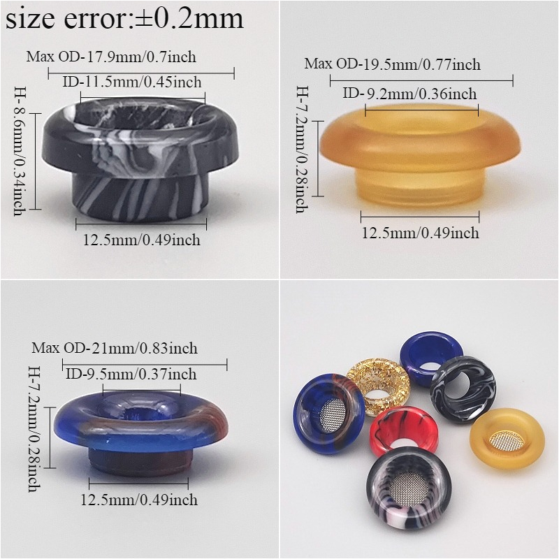 1PC 810 Short-Style Resin Drip - огляд і ціна Drip Tip Resin