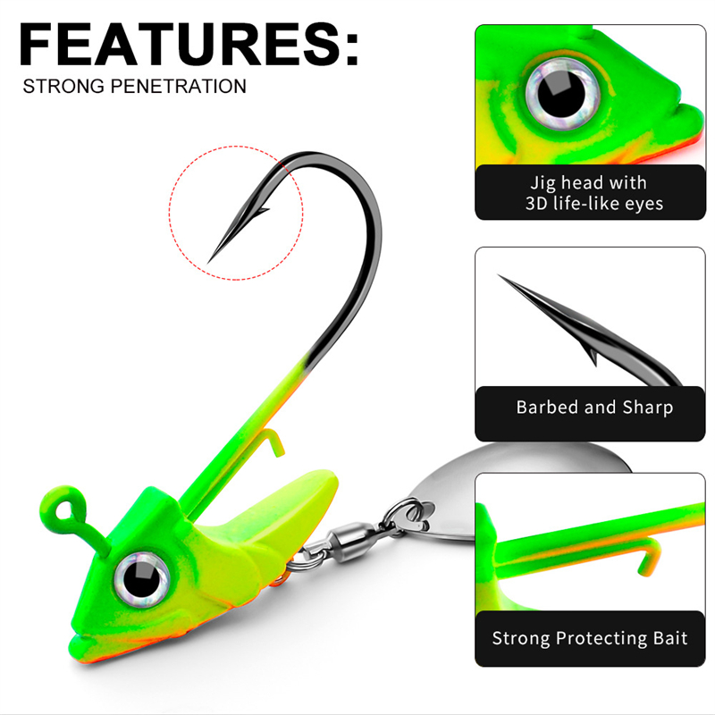 7g 10g 15g Lead Head Jig Hook  - огляд і ціна Dry Herb Vaping Accessories