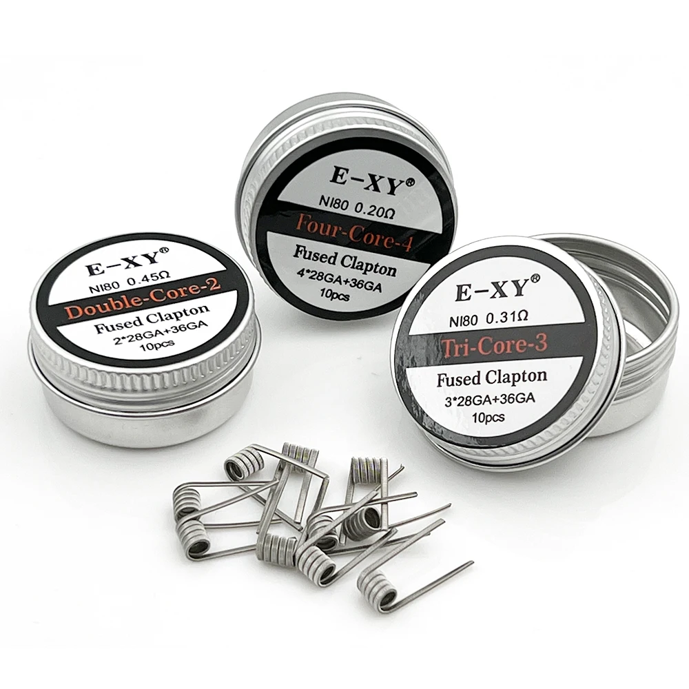 10pcs/box Ni80 Prebuilt Coil F - огляд і ціна Coil Building Kit